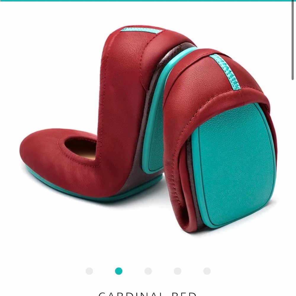 Tieks cardinal red ballet flats